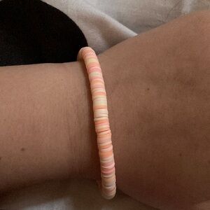 Clay bead bracelet